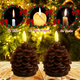 🎅2024 Christmas Promos🔥Flameless Pinecone Candles Battery Operated