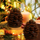 🎅2024 Christmas Promos🔥Flameless Pinecone Candles Battery Operated