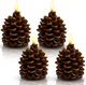🎅2024 Christmas Promos🔥Flameless Pinecone Candles Battery Operated