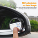 Suction Cup Car Convex Blind Spot Mirror (1 Set/2 Pcs)