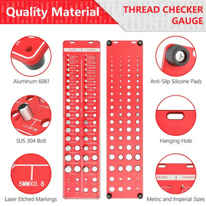 🔥34-hole Thread Checker, Nut and Bolt Thread Checker