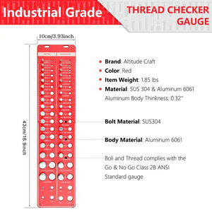 🔥34-hole Thread Checker, Nut and Bolt Thread Checker