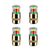 4Pcs Car Tire Pressure Monitor Valve Stem Caps